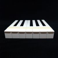 Piano key tops - with fronts - white - 52mm